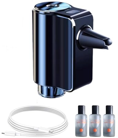 Dranng Difusor de perfume para coche, Difusor de fragancia para coche | Atomizador de aceites de fragancia natural ajustable de 3 modos | Atomizador de aceites de fragancias naturales, difusores