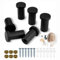 xlwen Gancho Toalla Baño de Acero inoxidable,Colgador Pared Negro, 6 Piezas Ganchos Pared,ganchos de pared resistentes de acero inoxidable para baño,para Baño, Dormitorio y Cocina,35mm