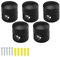 0XBIT Soporte Cable Techo, 5 Piezas Descentralizador Cable, con Ajuste de Cable Visible, Fijación en Techo para Cables Textiles Lámparas de Araña Verticales y Accesorios Colgantes