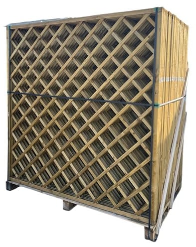 Rankgitter Holz 180cm Sichtschutzzaun Rankzaun Spalier Sichtschutz Weidenzaun (Rankgitter 180 x 180cm)