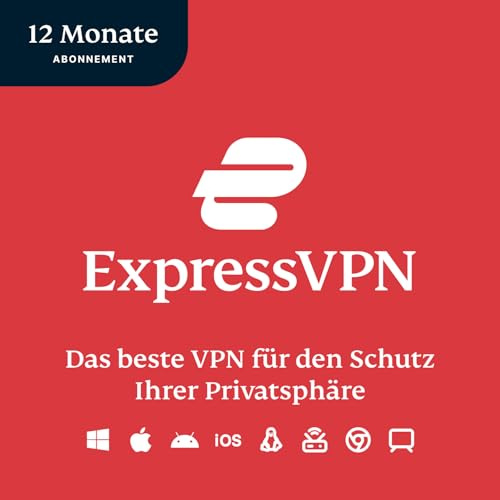 ExpressVPN | 12 Monate, Kompatibel mit allen Geräten, Digitaler Code