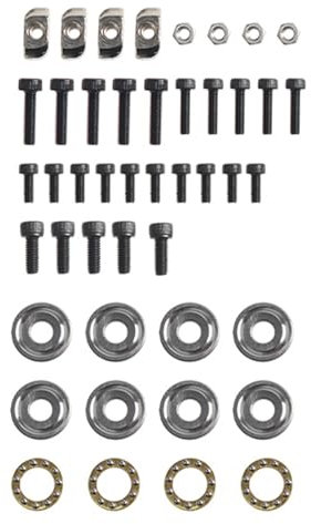 Vdaxvme Unterlegscheiben in verschiedenen Größen mit Vibrationsdämpfung für P1S/P1P/X1E/MK3/Bear 3D-Drucker, langlebige Kugellager