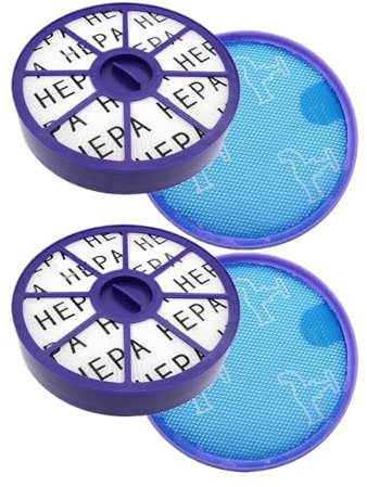 Filtro HEPA anteriore e posteriore di ricambio for aspirapolvere. Compatibile con Dyson DC19, DC20, DC21, DC29.(4pcs-2)