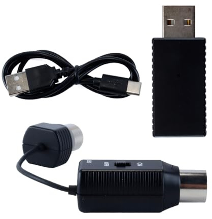 Ausi A Set Of Wireless MIDI To USB Cable Converter Connector, MIDI Adapter System, Wireless 5 Pin USB Interface Adapter Connector, Piano Keyboard