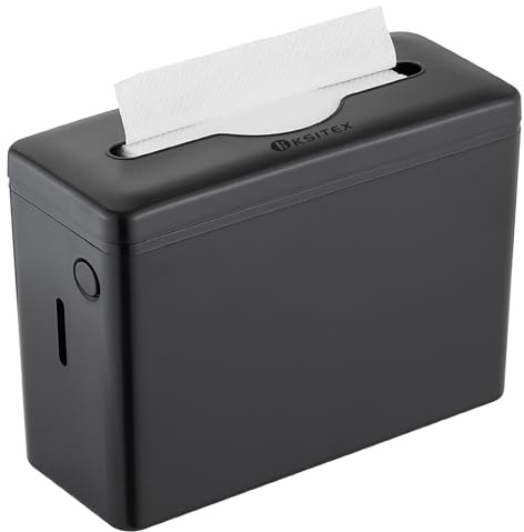 KSITEX Papierhandtuchspender Tischspender,Kommerzielle Taschentücher Box Spender für Trifold/C Fold/Z Fold Papiertücher Handtuchspender für Badezimmer,Küche und Zuhause, mit Rutschfester Basis,Schwarz