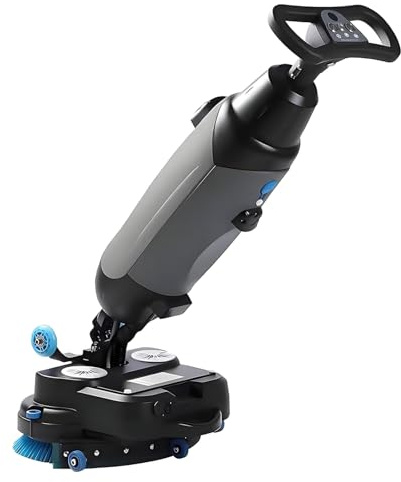 Professional Multi-Function Floor Cleaning System: Cordless Washer/Dryer/Vacuum with Large-Capacity Clean/Dirty Water Tanks, Self-Propelled Drive, Low Noise & Deep Cleaning Performance Gray