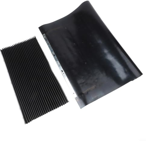 Hoppipola Teleskopischer Faltenbalg für Fräsmaschine Gummi-Schutzabdeckung für Führungsschienen Chip-Schutz flexibel Ölbeständig 400x600mm(400x600mm+500x650mm)