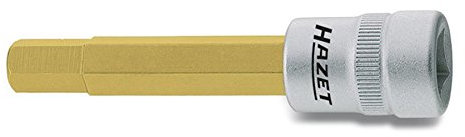 HAZET 8801-10 Hexagon Profile Screwdriver Socket - CVD-Tin Coated
