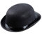 Schwarze Melone schwarzer Hut Bibi Bowler Homburg Glocke Derby mit Krempe
