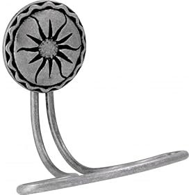 SIRO Kleiderhaken Bramsche, Sonne, Stahl - Druckguss zinnfarbig, 78 mm x 74 mm x 83 mm, LA 16 mm, 1116/ZN28