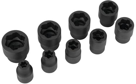 Performance Tool W38917 - Set di 9 estrattori per bulloni da 3/8 (metrico)