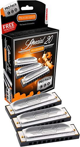 Hohner 3p560pbx Marine Band Special 20 pro Mundharmonika, 3er Pack, Schlüssel C, G und ein