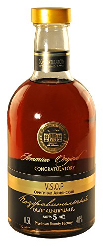 armenischer Brandy Congratulatory, 0,5L, 40% Alk, 5 Jahre gereift