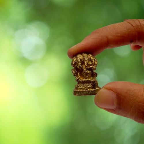 Purpledip Rare Miniature Statue Lord Ganesha In Panchmukhi Avatar: Unique Collectible Gift (11170)