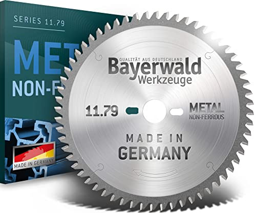 Bayerwald - Carbure de tungstène - Ø 350 mm x 3,4 mm x 30 mm | Denture trapézoïdale plate négative (108 dents) | Trous de fixation combinés | Lame de scie circulaire en aluminium pour métaux non ferre