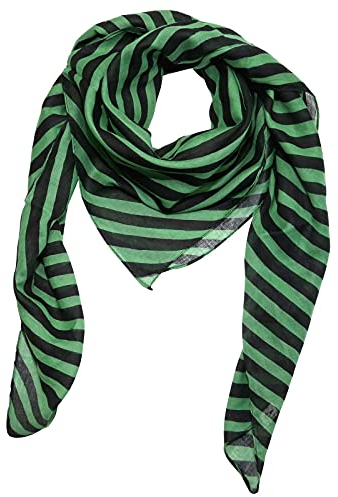 Superfreak Baumwolltuch - Ringe - grün - quadratisches Tuch