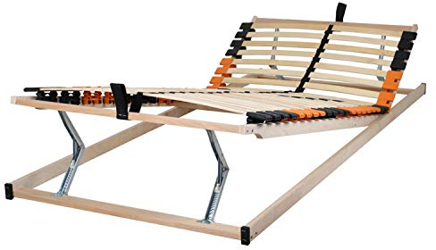 Betten-ABC Medifix 7-Zonen-Lattenrost, Härtegradverstellung, 28 Leisten, Belastbar bis 150 kg, Für alle Matratzen, Made in Germany, Ausführung: K+F Verstellung, Selbstmontage, Größe: 140 x 200 cm
