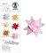 Ursus 3200026 - Papierstreifen für Fröbelsterne, rosa, aus Tonzeichenpapier 130 g/qm, ca. 1 x 50 cm, 100 Streifen für ca. 25 Sterne, Bastelklassiker zur Weihnachtszeit