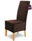 SCHEFFLER-Home Stretch Stuhlhussen Samt Puma Velvet/Velours Stuhlhussen Braun 6er Set/Stuhlabdeckung als Stuhlhussen Schwingstühle/Spann-Stuhlhussen Lang/eleganter Chenille Stuhlüberzug