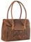 STILORD 'Carrie' Handtasche Shopper Damen Leder Umhängetasche Groß Bowling Bag Handtasche Hobo Bag Tote Tasche Schultertasche für Frauen Vintage Echtleder, Farbe:torino - braun