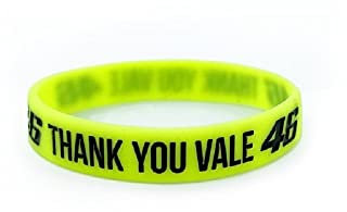Valentino Rossi VR 46 ARMBAND THANK YOU VALE,Schwarz,Einzigartig,Unisex