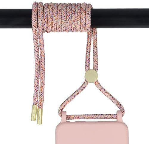 Colgante Cordón + Adaptador para el móvil [El Accesorio De Moda] Colgante Cordón para Móvil y Accesorios [Colgante de Móvil de Colores] Compatible con Casi Todos Los Modelos de Teléfono (Multicolor)