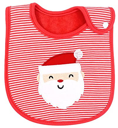 Weihnachten Baby Lätzchen,Weihnachten Wasserdichte Lätzchen,Lätzchen Weihnachten,Erste Weihnachten Lätzchen,Baby Lätzchen,Weihnachten Baby Geschenke Christmas,für Babys Neugeborene,(Weihnachtsmann)