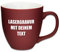 Mahlwerck XL Jumbotasse, selbst gestalten, große Porzellan-Kaffeetasse mit matter Oberfläche, Tasse personalisieren mit Namen, Geschenk, 400-450ml, mit eigener Textgravur, Dragon Wine Red