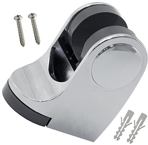AERZETIX - C62394 - Soporte de ducha giratorio de pared 70mm - para mezclador de agua alcachofa de ducha bañera sanitario baño manguera flexible - en plástico - acabado cromo