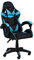 Totò Piccinni Sedia GAMING Ergonomica Reclinabile Girevole con cuscini in similpelle con rotelle e poggiatesta (Azzurro)