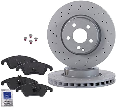 ATEC Germany Bremsenset Vorderachse inkl. Bremsscheiben Ø 322 mm Belüftet + Bremsbeläge Vorne Kompatibel mit MERCEDES-BENZ C-Klasse (W204) (C204) (S204), E-Klasse (W212) (A207) (C207) (S212)