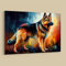 Hunde Portäts Leinwandbilder Wandbilder XXL Wanddekoration Hunderassen A-Z, Deutscher Schäferhund, 50x75 cm