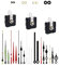 JEOPKO Silent Quartz Clock Mechanism Kit, Mechanisms 7 Sets Hands with Battery Powered High Torque Long and Short Shaft 3 Pcs Wall Parts DIY Repair Parts.