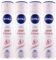 NIVEA Pearl & Beauty Deo-Spray Antitranspirant, 48 Stunden gegen schlechte Gerüche und Schweiß, sanfter Duft, langanhaltende Frische, Formel Quick Dry mit schneller Absorption, 4 Flaschen à 150 ml