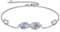 POPLYKE Mama Tochter Schildkröte Armband 925 Sterling Silber Infinity Armband Schildkröte Damen
