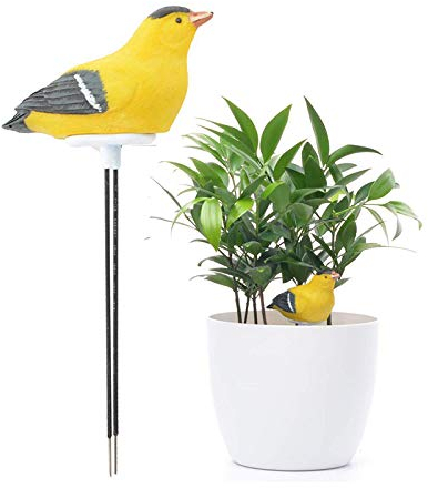 Rfeeuubft Boden Feuchtigkeits Messer BewäSserung Alarm Pflanze Wasser Tester Hygrometer Sensor Garten Werkzeug Kit für Pflanz Gefäß Wasser Erinnern Warnen Alarm (Gelb)