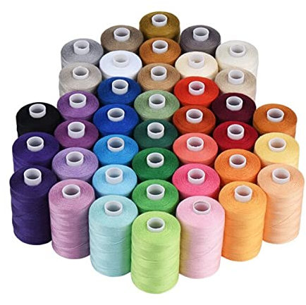 Hilos De Coser 120 colores Hilo de coser 1000 yardas Máquina de coser Hilo Set 40S / 2 for máquina de coser, acolchado, costura a mano Hilo De Coser (Size : 40 colors)