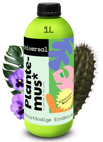 PLANTEMUS Fertilizante Plantas Verdes Universal Líquido, Bonsai, Cactus, Suculentas para Interior y Exterior. Abono Calidad Profesional 1 L