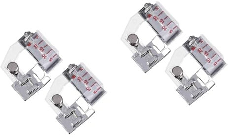 EXCEART Lot De 2 Pieds Presseurs Universels pour Machine À Coudre Pieds Métalliques Roulés pour Machines À Coudre Domestiques 2 Pièces X 2