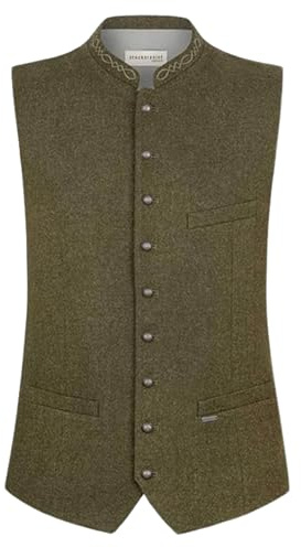 Stockerpoint Devito Herren Trachtenweste, lorbeer, 58