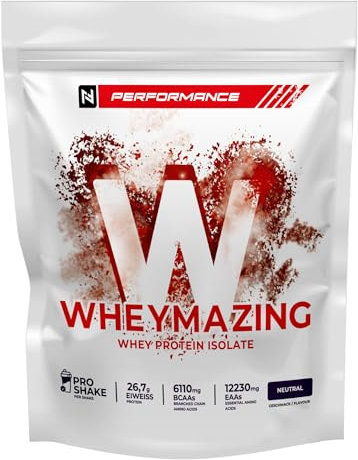 NF24 Wheymazing Whey Isolate 1Kg Geschmacksneutral | Whey Protein ohne Süßungsmittel | Aspartamfrei | Molkenproteinisolat | ohne Zusatzstoffe | Neutrales Proteinpulver
