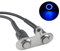 Gebildet 5A/12V Universale 2pz Latch Acciaio Inossidabile LED Blu Moto Interruttore ON-OFF Manubrio Supporto Regolabile Interruttori Impermeabili Pulsante