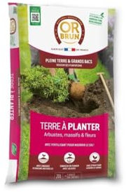OR BRUN OBRTAP20N Terre A Planter - Fertilisant pour Nourrir Le Sol - 20L - Pleine Terre & Grands Bacs