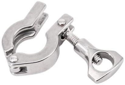 1PC K25.4-233mm 0.5 0.75 1 1.5 2 2.5 3 4 5 6 Tri Clamp SUS 304 Stainless Steel Sanitary Pipe Fitting Connector(K25.4mm(0.5 Inch TC))