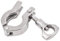 1PC K25.4-233mm 0.5 0.75 1 1.5 2 2.5 3 4 5 6 Tri Clamp SUS 304 Stainless Steel Sanitary Pipe Fitting Connector(K25.4mm(0.5 Inch TC))