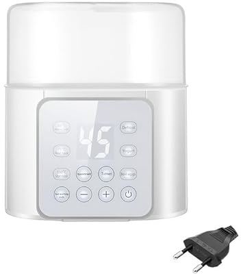9in1 Babyflaschenwärmer, Multifunktions Muttermilchwärmer mit Erwärmen und Warmhalten, Timer 24 Stunden Termin, Desinfizieren, für alle Babyflasche