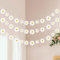 JJUNW 3 Packs Gänseblümchen Banner, Weiß Daisy Deko Boho Banner Party Dekorationen Gänseblümchen Weiße Blumen Hängebanner Papier Girlande für Raumdekoration Fotografie Geburtstagsparty Zubehör