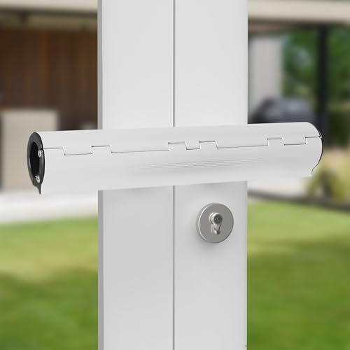 Patio Door Security Lock, High Security French Door Security Lock, Professional Patio Door Locks, Door Safety Locks for French Double Doors Conservatory Doors (white1)