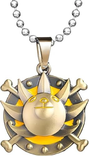 Mädchen-Accessoires 925 Sterling Silber Piraten-Halskette für Männer und Frauen, Anime One Halskette Cosplay Stück Piraten-Totenkopf-Anhänger Perlenkette Choker, Vintage Charm Fluch der Karibik Halske