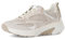 Gabor Damen Low-Top Sneaker, Frauen Halbschuhe,schnürschuhe,schnürer,straßenschuhe,Strassenschuhe,Sportschuhe,Puder(Se. Elastic),41 EU / 7.5 UK